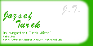 jozsef turek business card